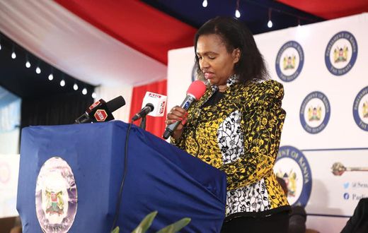 Nakuru Senator Tabitha Karanja at a Senate event