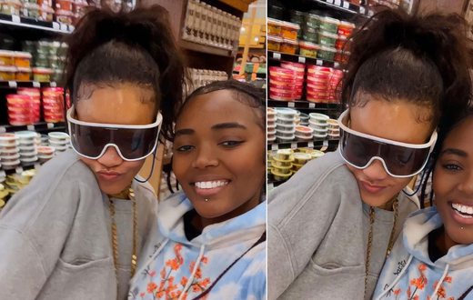 Stacey Roimen and Rihanna