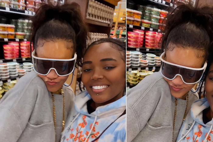 Stacey Roimen and Rihanna