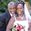 A throwback photo of MP Charity Kathambi and her husband David Chepkwony during their church wedding