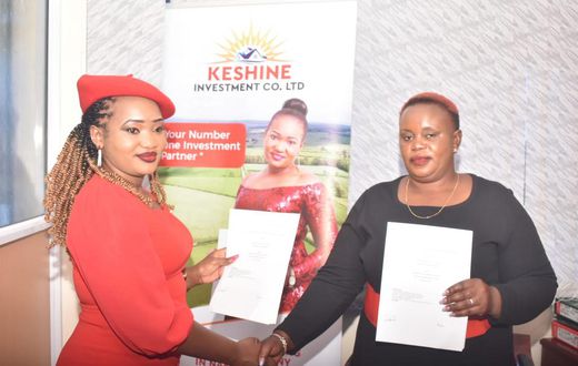 Priscilla Gakuru 'Wa Imani' with Keshine Investment Director Keziah Njuguna
