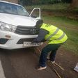 A Kakamega County vehicle found operating without an inspection certificate