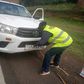 A Kakamega County vehicle found operating without an inspection certificate