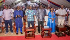 Azimio brigade, led by Raila Odinga, Martha Karua, Wycliffe Oparanya, Eugene Wamalwa during a Sunday Church Service at Jesus Teaching Ministry (JTM) in Donholm Nairobi on January 29, 2023
