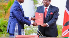 President William Ruto with Prime Cabinet Secretary Musalia Mudavadi at State House