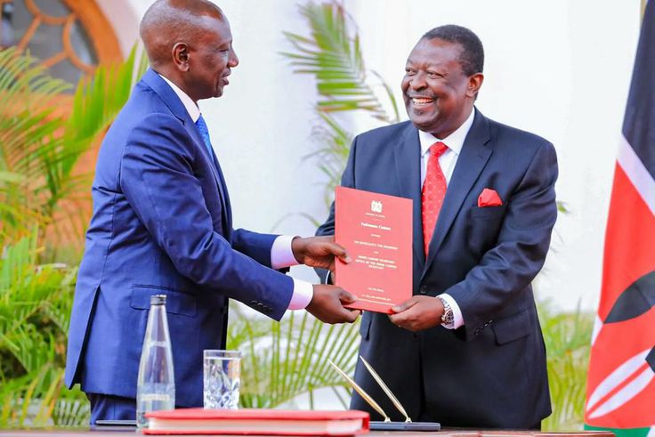 President William Ruto with Prime Cabinet Secretary Musalia Mudavadi at State House