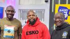 Alex Mwakideu (centre) at Radio47 on Saturday, August 19, hosted by Ali Hassan Kauleni