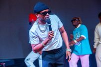 Marioo performing during the launch of Frida and Paula Kajala TV show