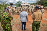 Interior CS Kithure Kinidiki in a meeting with security chiefs