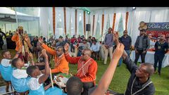 Julie Gichuru's son during his Ithemba