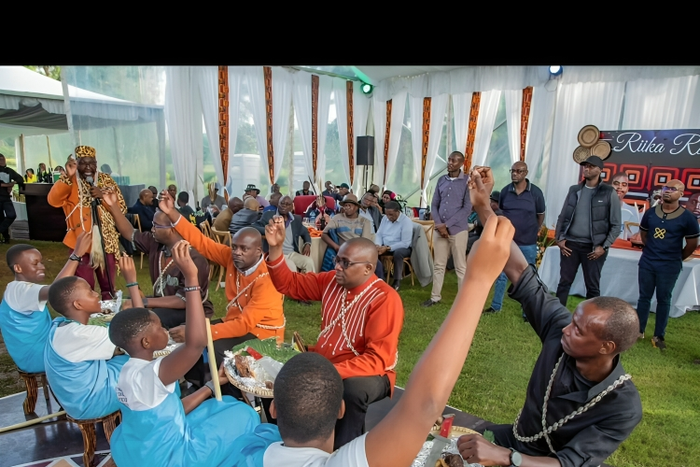 Julie Gichuru's son during his Ithemba