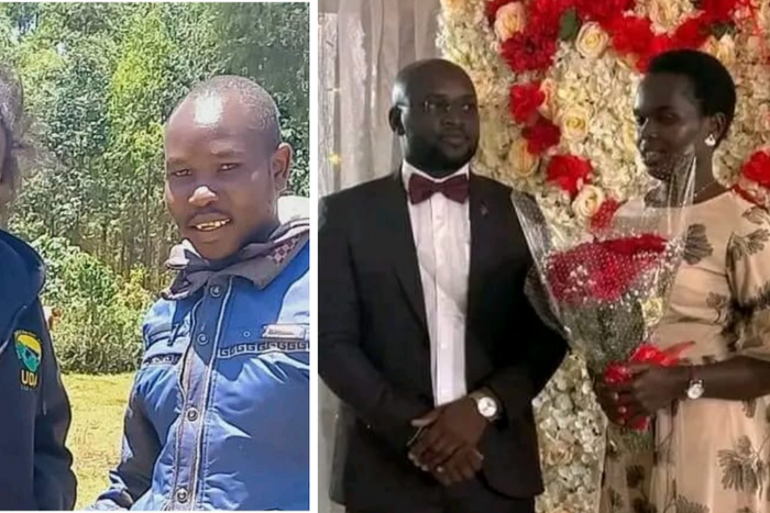 A collage of Gideon Cheruyiot, a boda boda rider and Bomet Woman Rep Linet Toto during her engagment