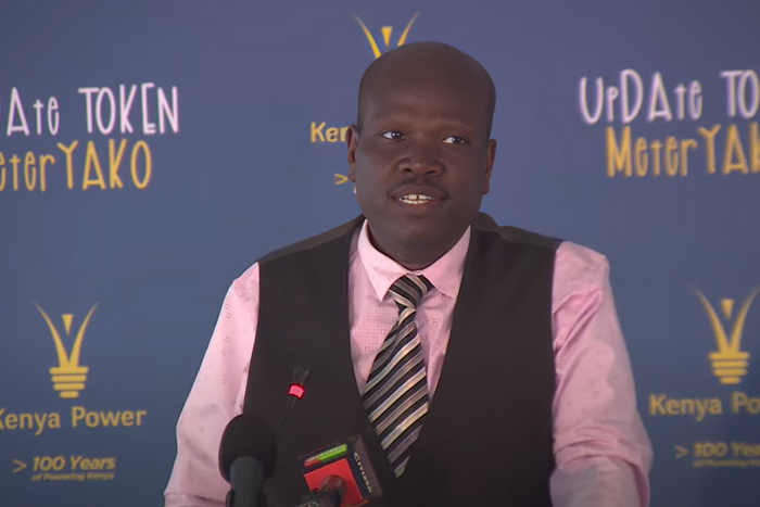 Kenya Power CEO & MD Joseph Sigor speaks during the launch of the Update Token Metre Yako campaign on June 12, 2024