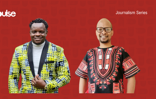 BBC journalist Ferdinand Omondi and Nation Media Group's Managing Editor for Audiences & Engagement Oliver Mathenge