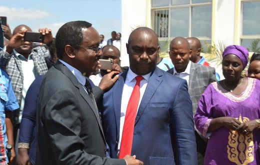 File image of Wiper leader Kalonzo Musyoka and Kitui Senator Enoch Wambua