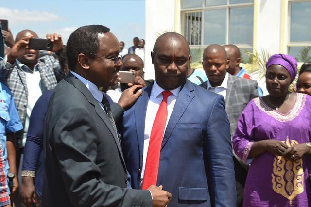 File image of Wiper leader Kalonzo Musyoka and Kitui Senator Enoch Wambua