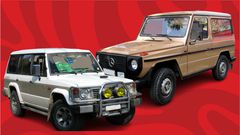 Pajero (left) and 1990 Mercedes Benz G