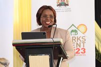 Cabinet Secretary for Ministry of EAC, Arid and Semi-Arid Lands and Regional Development Peninah Malonza