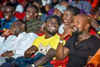 Eddie Butita, Mulamwah and Alex Mwakideu at the "A Tricky Comedy Circuit" event