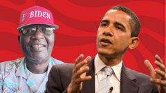 Malik Obama (left) and former U.S. President Barrack Obama