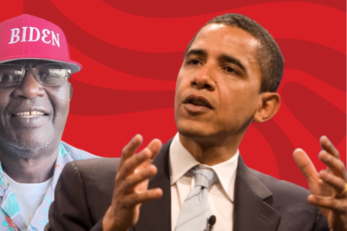 Malik Obama (left) and former U.S. President Barrack Obama