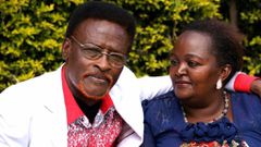 Singer Freshly Mwamburi and his wife Dorcas Nduku