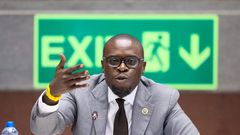 Nairobi Governor Johnson Sakaja appeared before Senate Standing Committee on Roads, Transportation and Housing
