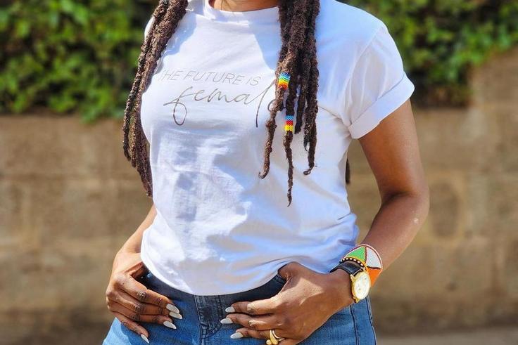 Papa Shirandula actress and Milele FM presenter Jacqueline Nyaminde 'Wilbroda'