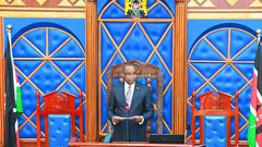 Senate Speaker Amason Kingi speaking in the Senate