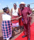 CS Peninah Malonza with President William Ruto in Narok County