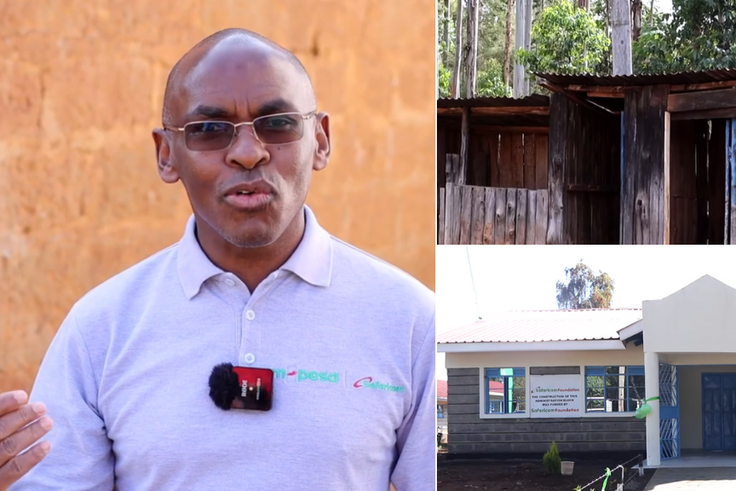 Safaricom CEO Peter Ndegwa renovates his alma mater Ngaindeithia Primary School