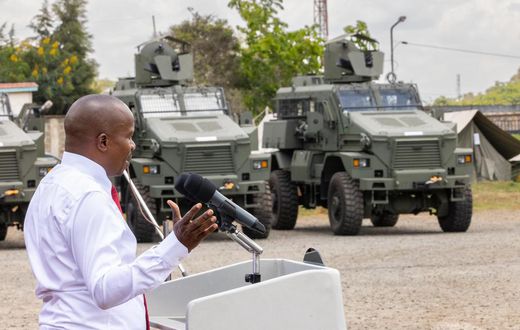 CS Kithure Kindiki commissions state-of-the-art vehicles for police officers