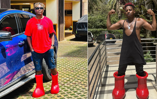 Sammy Boy (left) and Eric Omondi