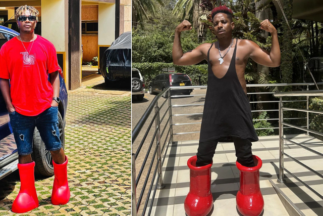 Sammy Boy (left) and Eric Omondi