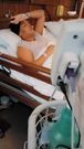 Christina Lewis recuperating in hospital after successful surgical intervention
