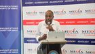 Media Council CEO David Omwoyo speaking during the launch of the State of the Media Report 2022