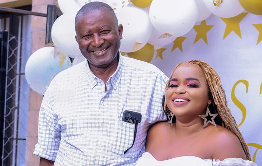 Mwende Macharia and her father