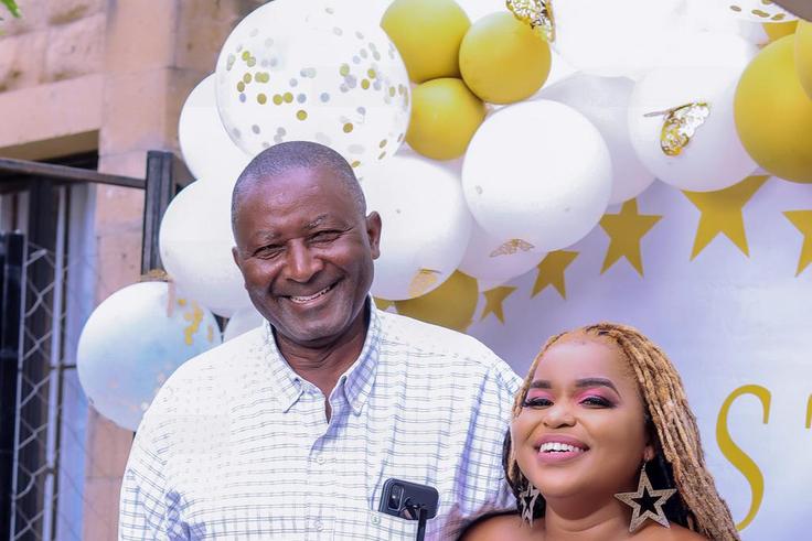 Mwende Macharia and her father