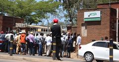 People lined up at NTSA offices