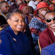 Samidoh and Karen Nyamu during DP Gachagua's sister-in-law's burial in Murang'a