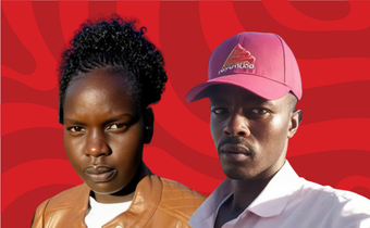 A collage of Evans Kosgei and Jackline Kimaiyo.