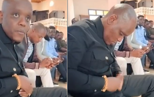 Digital strategist Dennis Itumbi found himself a victim of a minor wardrobe malfunction during a church service in Embu County on Sunday, August 14.