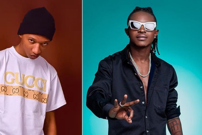 From right: Kenyan singers Trio Mio & Mr Seed