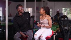 Singer Kinoti (left) and Pulse Kenya presenter Muthoni Irungu