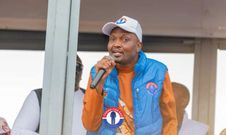 Moses Kuria at a previous campaign rally