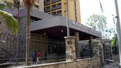 A photo of Nyayo House