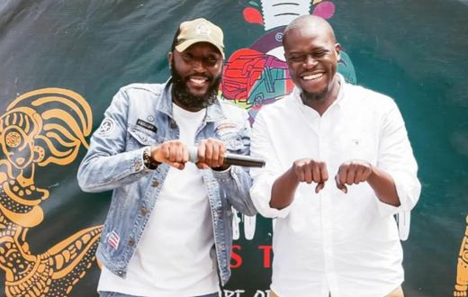 Governor Johnson Sakaja and Radio Presenter Shaffie Weru