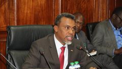 Noordin Haji during his vetting in the National Assembly on May 30, 2023