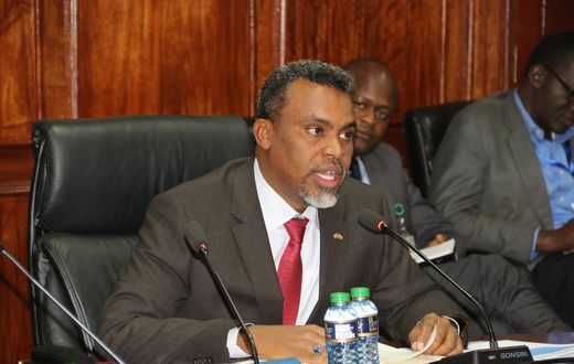 Noordin Haji during his vetting in the National Assembly on May 30, 2023