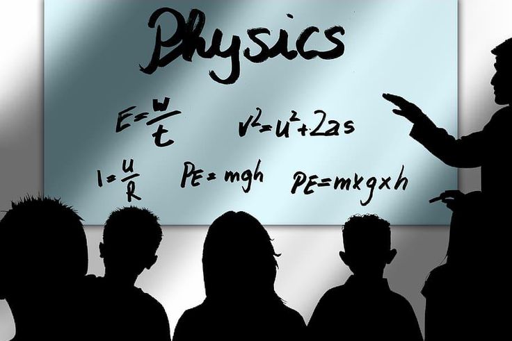 Students in a physics class